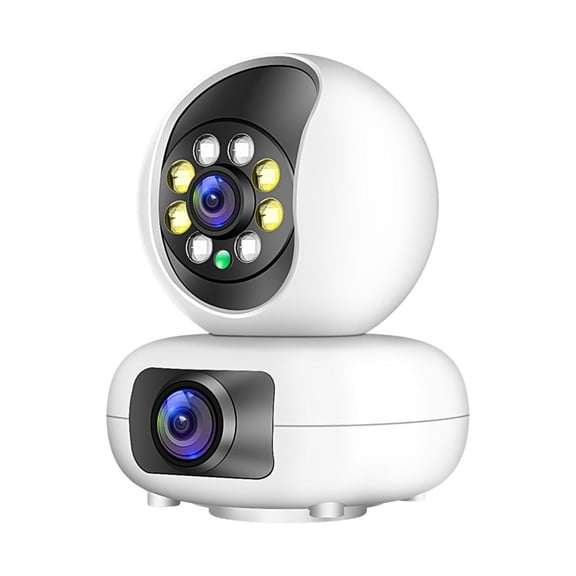 JOGZMZ 2MP WiFi Camera with Dual Screens Baby Monitor Night Vision Indoor Mini PTZ Security IP Camera CCTV Surveillance Cameras