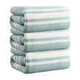 thumbnail image 1 of JOGZMZ 3-Piece Coral Fleece Striped Towel Set - Ultra Soft, Absorbent Bath Towels for Home, Gym & Spa - Large 13x30 Inch, 1 of 9