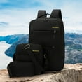 thumbnail image 1 of JOGZMZ 3-Piece USB Travel Backpack Set, Waterproof Oxford Laptop Bag with Coin Purse, Large Capacity Backpack for College & Business, 1 of 7