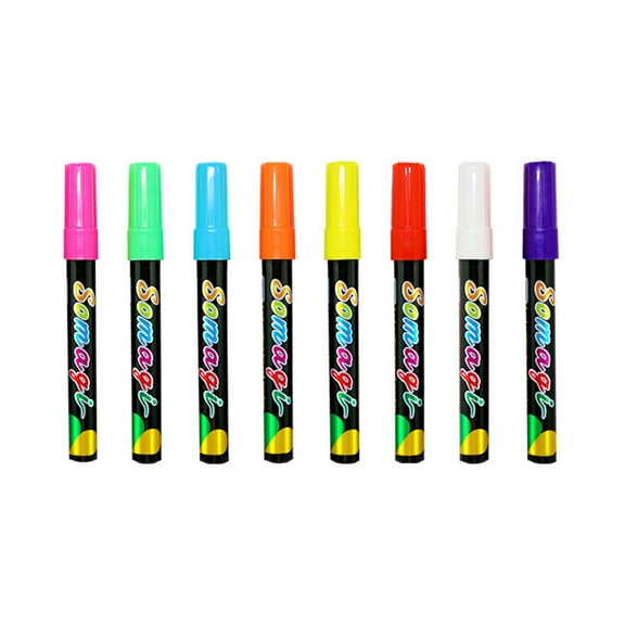 JOGZMZ 8 Color 7mm Outline Marker Pens Set - for Adult Coloring, Art Painting, DIY Projects, Water-Based Quick-Dry Ink, Vibrant Shades and Ergonomic Design