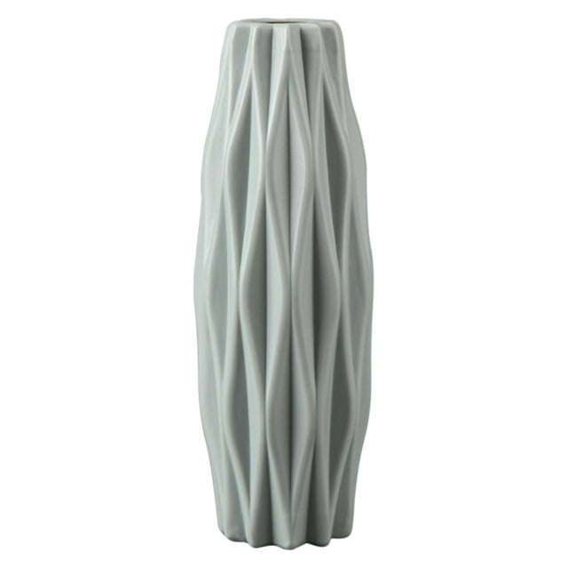 JOGZMZ 8 Inch Slim Plastic Vase Modern Style Vase for Home Decor, Bouquet Shelf Weddings Decorative Vase for Farmhouse Coffee Table Home Living