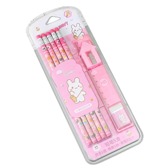 JOGZMZ 8-Piece Drawing Pencil Set with Ruler, Eraser & Sharpener - Professional Art Supplies Kit for Sketching, Classroom & Artists, Durable Wooden Tools Gift Box