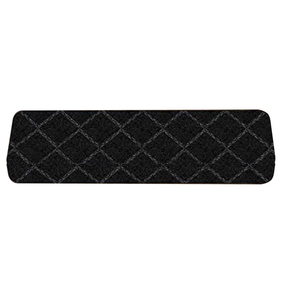 JOGZMZ 8 X 30in Non-Slip Carpet Stair Treads Non-Slippery Rug Slip Resistive Indoor Runner for Kids Elders and Pet with Reusable Adhesive Black 30x8x0.39in