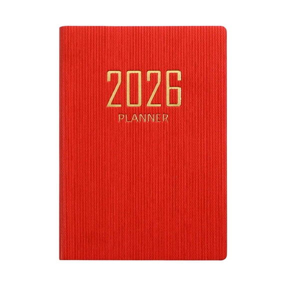 JOGZMZ A7 Mini Planner 2026 - Portable Pocket Organizer, Daily Weekly Monthly Productivity Notebook with Refillable Pages, Travel Journal for Work Home