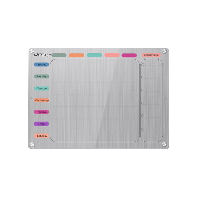 JOGZMZ Acrylic Magnetic Calendar Board for Fridge,Monthly Calendar ...
