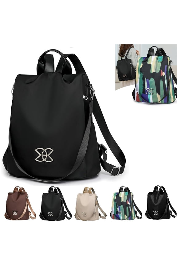 Anti-Theft Large Capacity Backpack for Women, Stylish Secure Shoulder Bag with USB Port, Waterproof Fabric Travel Backpack