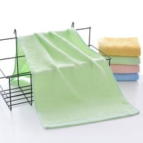 JOGZMZ Bamboo Fiber Towel 24x12 Inch - Super Soft & Absorbent Face Bath Gym Towel, Hypoallergenic Skin Care, Decorative Border