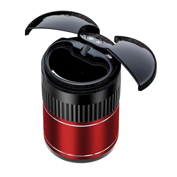 JOGZMZ Car Ashtray with Lid Automatic Sensing Infrared Metal Intelligent Ashtray