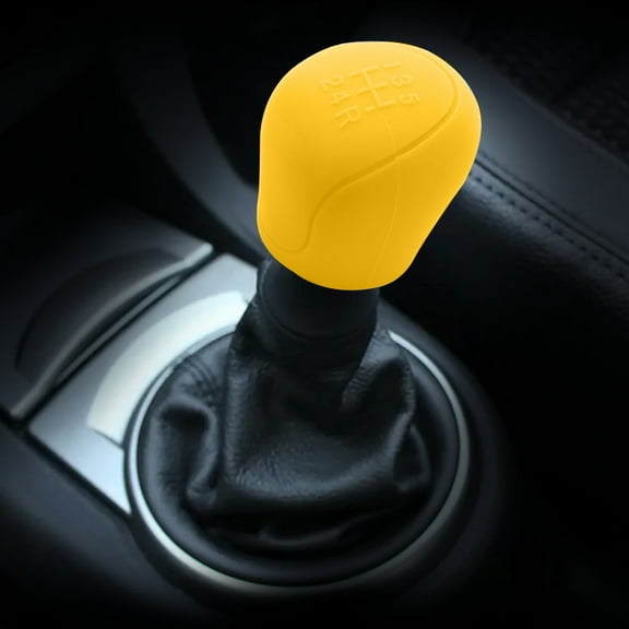 JOGZMZ Car Gear Shifter Knob Cover, Elastic Car Automatic Shifter Protector Cover, Universal Antl-Slip Auto Knob Gear Stick Protector Vehicle Accessories