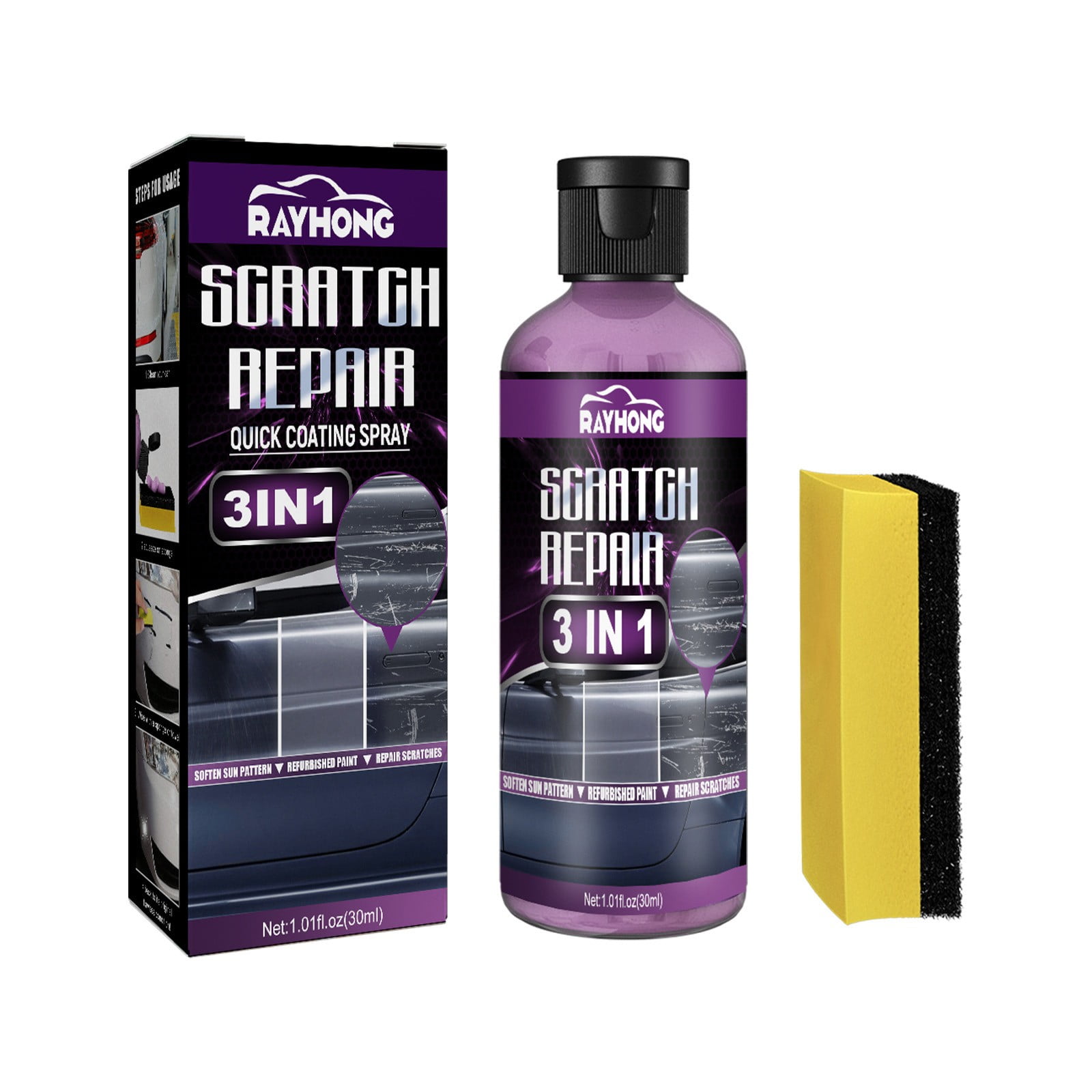 JOGZMZ Car Scratch Remover - Ultimate Scratch and Swirl Remover - Repair Paint Scratches, Scratches, Water Spots! Car Polish Buffer Kit 30ml