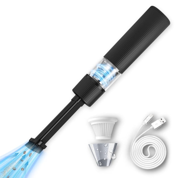 JOGZMZ Cordless Handheld Vacuum Cleaner, 50W Strong Suction Portable Car Vacuum for Quick Clean, 0.2L Dust Cup, 15 Mins Runtime, TypeC Charging, for Home Car Interior Pet Hair