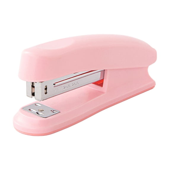 JOGZMZ Effortless Stapler Compact Portable Medium Sized Stapler for Office and Home Stationery Macaron Color