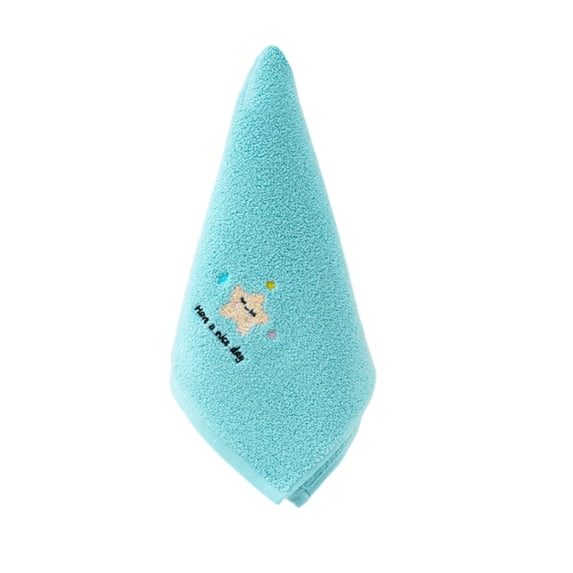 JOGZMZ Embroidered Face Towel for Boys Girls - 100% Cotton 10"x20" Kids Towel, Soft Absorbent Handkerchief for Gym Beach Multi-Use
