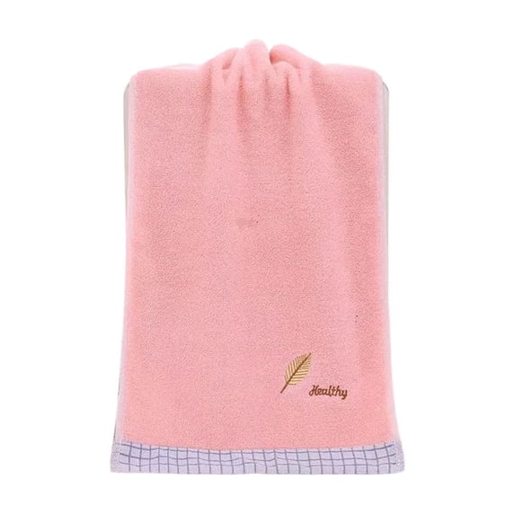 JOGZMZ Embroidered Leaf Cotton Towel Set - Absorbent Quick-Dry Face Hand Bath Towels, Soft Home Towels for Bathroom