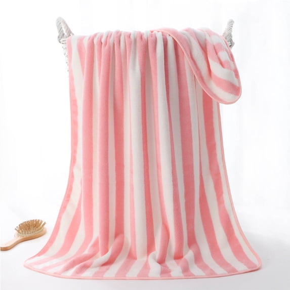 JOGZMZ Extra Large 27x55 Inch Fleece Bath Towel, Super Absorbent & Quick Dry, Ultra Soft for Adults, Beach and Gym Use