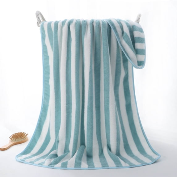 JOGZMZ Extra Large 27x55 Inch Fleece Bath Towel, Super Absorbent & Quick Dry, Ultra Soft for Adults, Beach and Gym Use