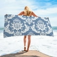thumbnail image 1 of JOGZMZ Floral Printed Beach Towel - 30x60 Inch Quick-Dry Microfiber Towel, Sandproof & Absorbent for Pool, Yoga, Summer Activities, 1 of 8