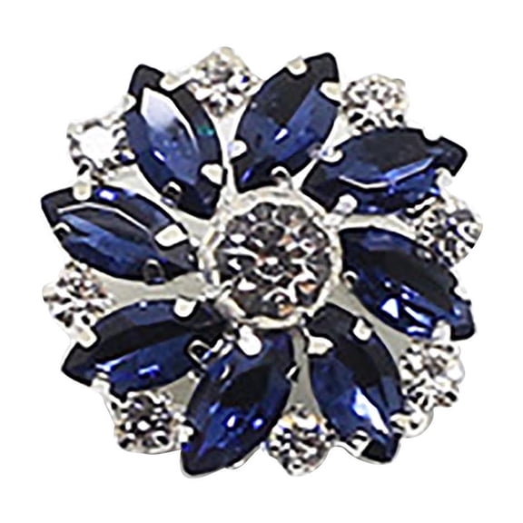 JOGZMZ Floral Rhinestone Button Covers, Crystal Button Covers for Women, Detachable Crystal Buttons, Rhinestone Buttons Suitable for Blouses Dress Suit Shirt Sewing DIY