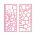 thumbnail image 1 of JOGZMZ Geometric Ruler Set with Multifunctional Protractor for Drawing and Measuring, Thickened Plastic, Curved Edges, Multiple Colors - Perfect for Art, Design, and Precision Work, 7.59x4.52in, 1 of 6