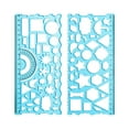 thumbnail image 1 of JOGZMZ Geometric Ruler Set with Multifunctional Protractor for Drawing and Measuring, Thickened Plastic, Curved Edges, Multiple Colors - Perfect for Art, Design, and Precision Work, 7.59x4.52in, 1 of 8