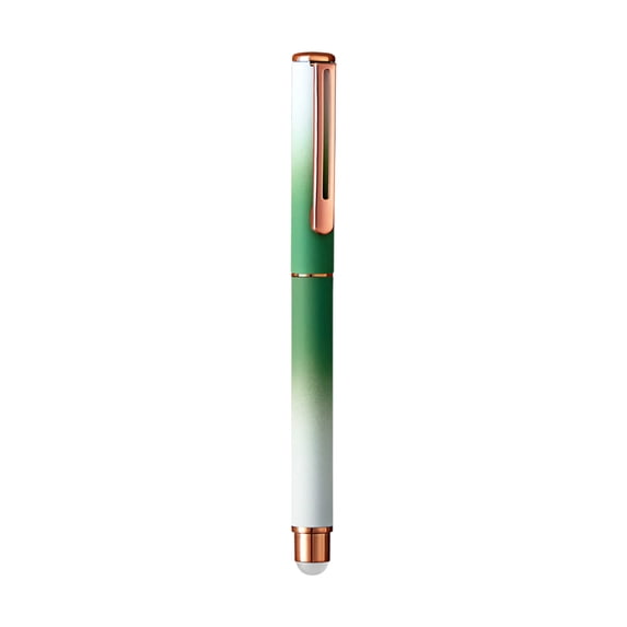 JOGZMZ Gradient Thermal Erasable Pen - 0.38mm Metal Nib Ink Writing Tool with Comfort Grip, Reversible Ink Cartridge & Friction Eraser