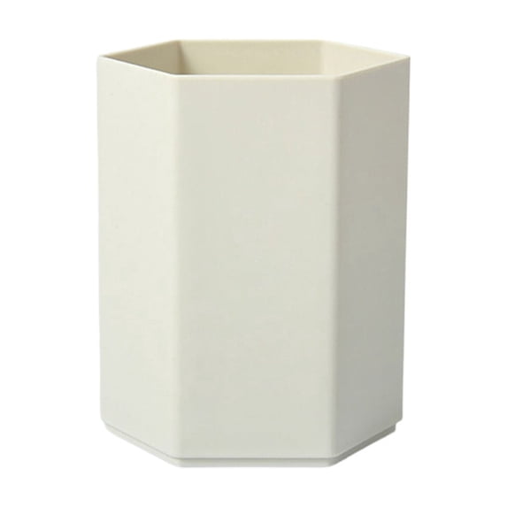 JOGZMZ Hexagonal Pen Holder for Desk, Large Capacity Desktop Organizer for Office Stationery, Plastic Pen Cup Storage Box