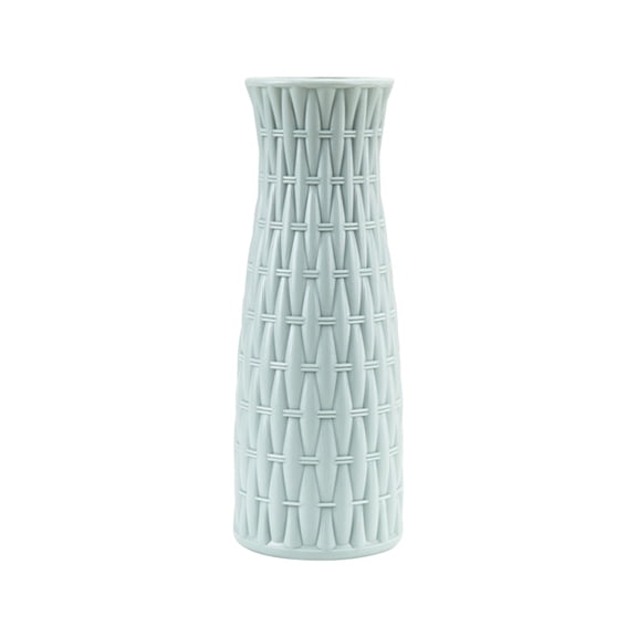 JOGZMZ Imitation Ceramic Vase Plain Color Plastic Table Vase Home Decoration Living Room Vase Hydroponic Vase Placement