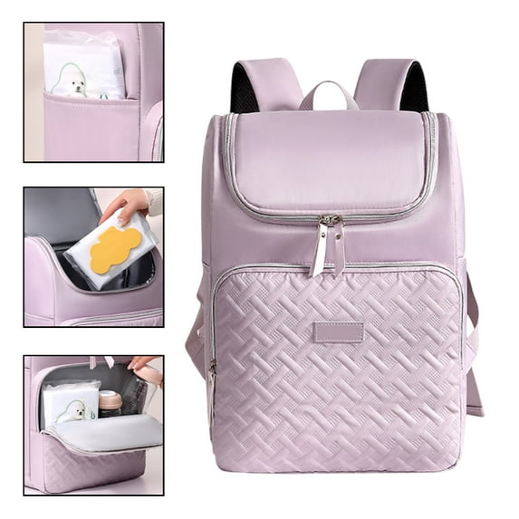 JOGZMZ Insulated Picnic Lunch Backpack, Thermal Food Storage Bag with Multiple Pockets, Large Capacity Waterproof Cooler Bag for Office & Outdoor