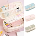 thumbnail image 1 of JOGZMZ Large Capacity Pencil Case Oxford Fabric Stationery Bag Double Zipper Closure Expandable Pencil Pouch, 1 of 4