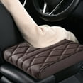 thumbnail image 1 of JOGZMZ Leather Car Armrest Box Pad, [Universal Style] - Car Center Console Cover Pad Leather Auto Armrest Cover, Arm Cushion Pads for SUV/Truck/Vehicle, 1 of 7