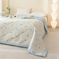 thumbnail image 1 of JOGZMZ Lightweight Summer Quilt 59x79 Inch Queen Size - Soft Breathable Washable Bedding with Cute Panda & Botanical Print, 1 of 9
