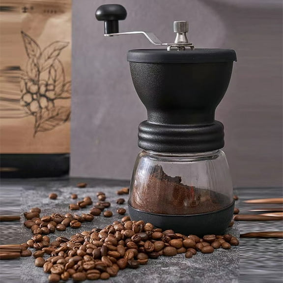 JOGZMZ Manual Coffee Grinder- Stainless Steel Grinder, Easy to Carry and Coffee Powder Of The Thickness Can Be Adjusted, Suitable for Office, Home Kitchen and Camping, Home Essentials