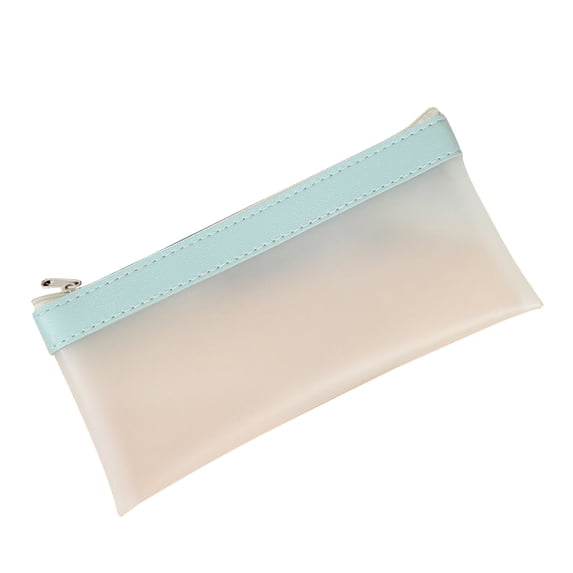 JOGZMZ Matte Translucent Pencil-Case - Thickened Large Capacity Exam Supplies Pouch, Portable Stationery Organizer for Professionals, Minimalist Style