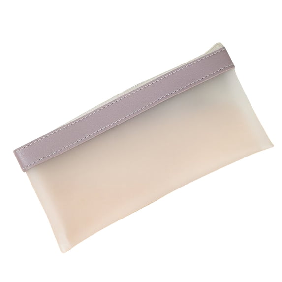 JOGZMZ Matte Translucent Pencil-Case - Thickened Large Capacity Exam Supplies Pouch, Portable Stationery Organizer for Professionals, Minimalist Style