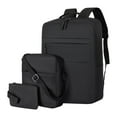 thumbnail image 1 of JOGZMZ Men's Color Block Backpack 3-Piece Set, USB Charging Laptop Bag, Waterproof Oxford Travel Backpack for Business & Daily, 1 of 6