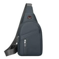 thumbnail image 1 of JOGZMZ Men’s Waterproof Chest Bag, Large Capacity Crossbody Sling Pack with Anti-Theft Pockets, Outdoor Travel Backpack Gray, 1 of 6