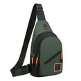 thumbnail image 1 of JOGZMZ Men’s Waterproof Chest Bag, Large Capacity Crossbody Sling Pack with Anti-Theft Pockets, Outdoor Travel Backpack Green, 1 of 6