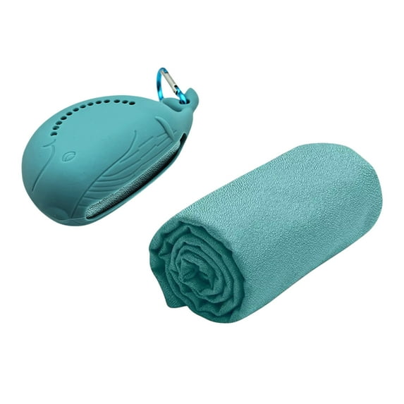 JOGZMZ Microfiber Sports Towel - Quick Dry & Sweat Absorbing, Portable Gym Towel with Carrying Case for Travel, Beach, Workout