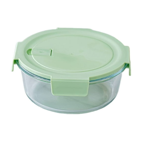 JOGZMZ Microwave Safe Glass Lunch Box - Thermal Shock Resistant Dishwasher Safe Food Container for Office Workers BPA-Free 68oz