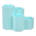 thumbnail image 1 of JOGZMZ Multifunctional Hexagonal Desk Organizer Caddy with Multiple Compartments for Pens Pencils Makeup Brushes and Office Accessories, 1 of 8