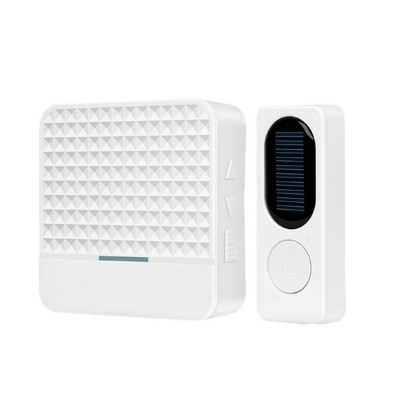 JOGZMZ New Solar Powered Doorbell, Intelligent Music, Wireless Doorbell, Remote Control Doorbell for Household Use,Energy Saving and Power Saving