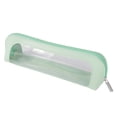 thumbnail image 1 of JOGZMZ Pencil Case with Clear Window, Large Capacity PU Leather Pencil Pouch for Stationery and Makeup Brushes, 1 of 8