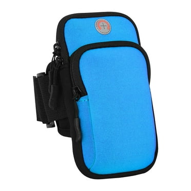 JOGZMZ Phone Arm Bands for Men & Women Fits All Cell Phones Use for Running Walking Blue 6.9×4.3×0.8in