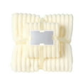 thumbnail image 1 of JOGZMZ Plush Candy Stripe Bath Towel Set - 2PC Ultra Soft Velvet Towels 55x27 Inches, Quick Absorb Home Travel Spa Gift Ready, 1 of 6