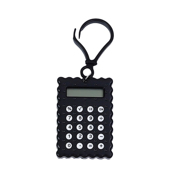 JOGZMZ Portable 8-Digit Keychain Calculator - High-Sensitivity Maze Design with LCD Display, PS Material & Battery Operation for Office/Home Use