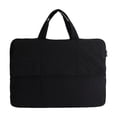 thumbnail image 1 of JOGZMZ Quilted Laptop Bag for Women, Lightweight Nylon Shoulder Bag with Padded Protection, Handheld Tote for Commute and Travel, Fits 14 Inch Notebook, 1 of 7