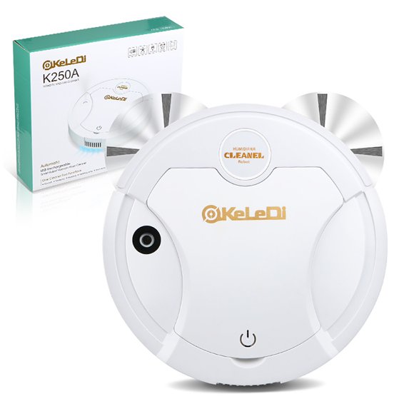 JOGZMZ Robot Vacuum and Mop, 2in1 Sweeper with Strong Suction & Low Noise, for Hard Floors & Carpets, 120 Mins Runtime, Compact for Under Furniture