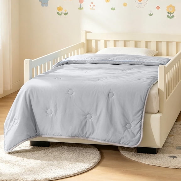 JOGZMZ Soft Skin-friendly Summer Quilt Breathable Lightweight Cooling Blanket Machine Washable with Snap Buttons for Bed Couch Travel