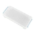 thumbnail image 1 of JOGZMZ Stackable Transparent Plastic Pencil Box with Snap Lid - 8.5" Large Storage Organizer for Art Supplies, Markers & Stationery, Space-Saving Desktop Container, 1 of 4