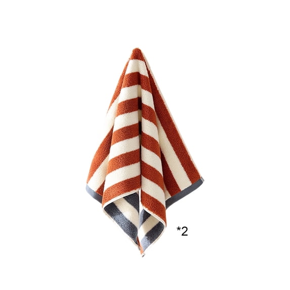JOGZMZ Striped Cotton Bath Towel Set Soft Absorbent Terry Cloth Hand Towels for Bathroom Home Gym Use